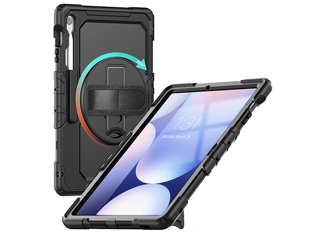 Rugged Impact Case for Samsung Galaxy Tab S10 FE+ - Classic Black
