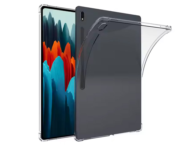 Gel Case with Bumper Edges for Samsung Galaxy Tab S10 FE+ - Clear Soft Cover