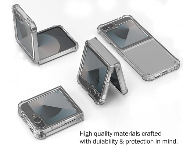 Clear Case with Bumper Edges for Samsung Galaxy Z Flip6