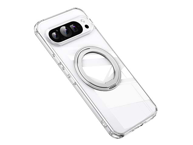 Magnetic Ring Stand Case for Google Pixel 10 Pro XL - Clear