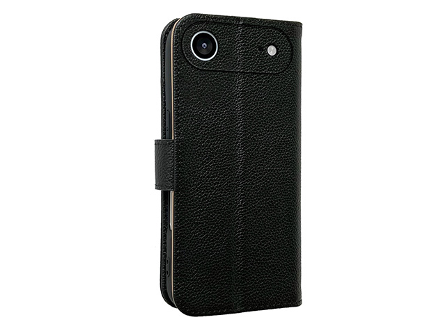 Premium Leather Wallet Case for Apple iPhone Air - Black Leather Wallet Case