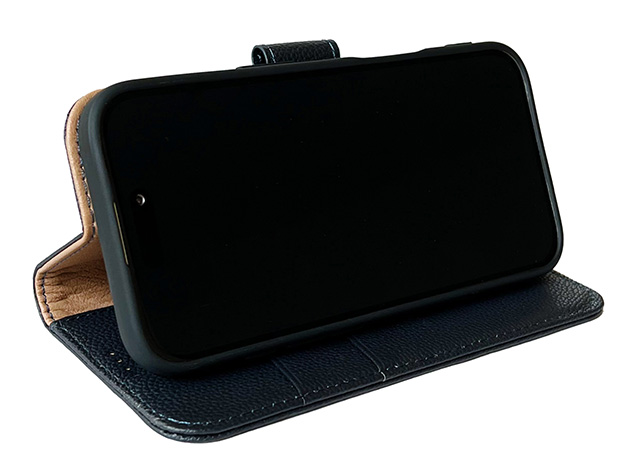 Premium Leather Wallet Case for Apple iPhone 17 Pro - Midnight Blue