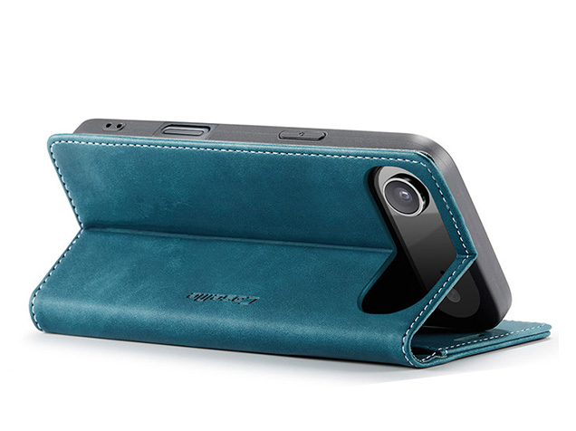 CaseMe Slim Synthetic Leather Wallet Case with Stand for iPhone Air - Teal
