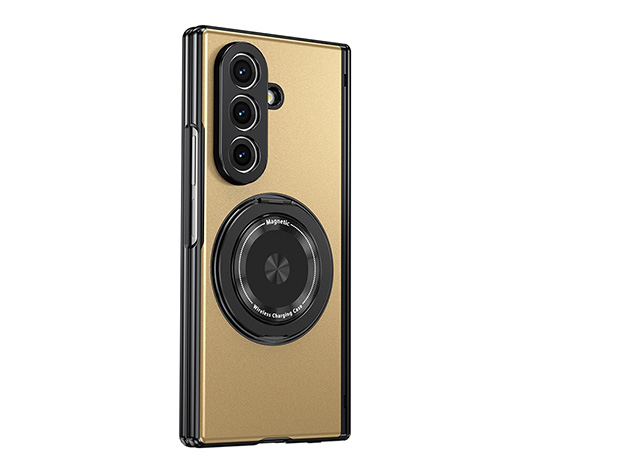 Magnetic Ring / Stand Case for the Samsung Galaxy Z Fold7 - Gold