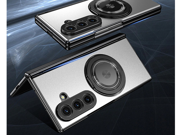 Magnetic Ring / Stand Case for the Samsung Galaxy Z Fold7 - Silver