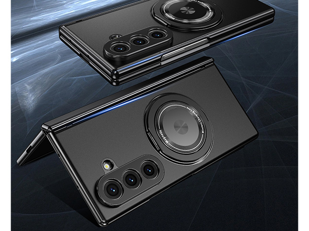 Magnetic Ring / Stand Case for the Samsung Galaxy Z Fold7 - Black