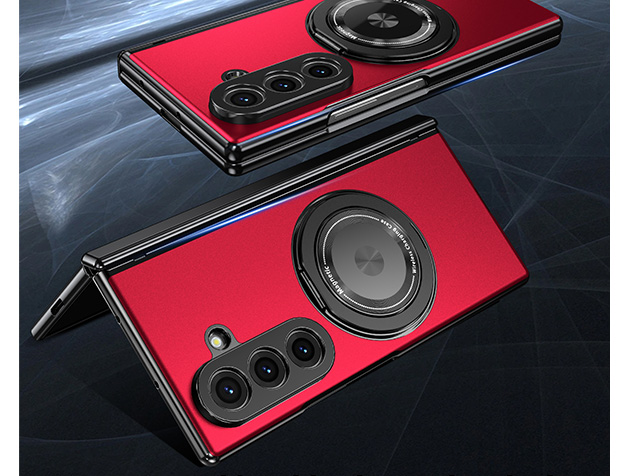 Magnetic Ring / Stand Case for the Samsung Galaxy Z Fold7 - Red