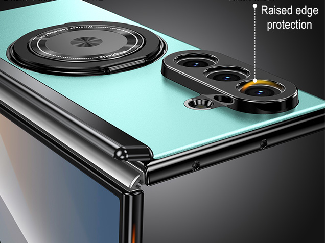 Magnetic Ring / Stand Case for the Samsung Galaxy Z Fold7 - Green