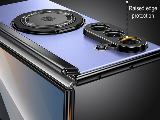 Magnetic Ring / Stand Case for the Samsung Galaxy Z Fold7 - Blue