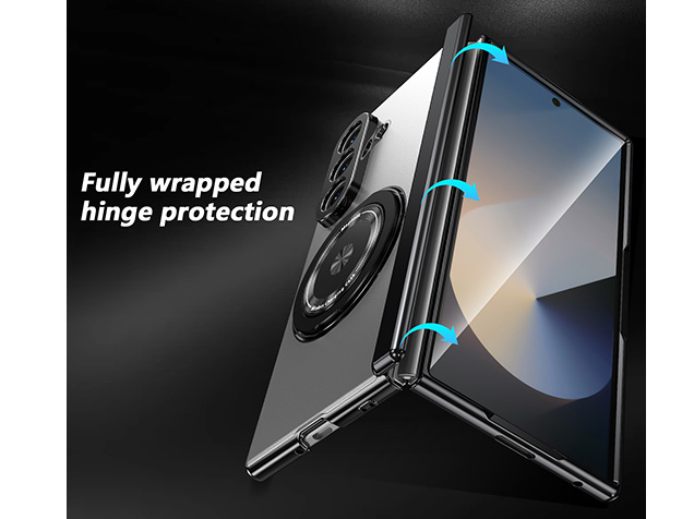 Magnetic Ring / Stand Case for the Samsung Galaxy Z Fold7 - Silver