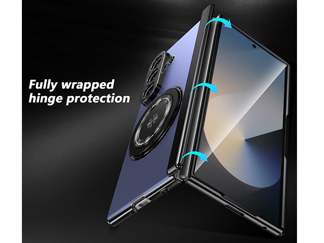 Magnetic Ring / Stand Case for the Samsung Galaxy Z Fold7 - Blue