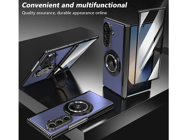 Magnetic Ring / Stand Case for the Samsung Galaxy Z Fold7 - Blue