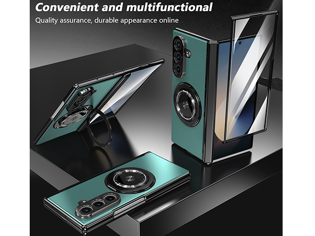 Magnetic Ring / Stand Case for the Samsung Galaxy Z Fold7 - Green