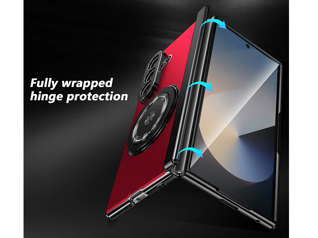 Magnetic Ring / Stand Case for the Samsung Galaxy Z Fold7 - Red