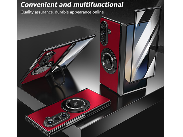 Magnetic Ring / Stand Case for the Samsung Galaxy Z Fold7 - Red