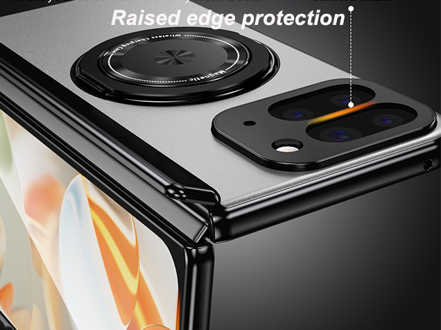 Magnetic Ring / Stand Case for Google Pixel 10 Pro Fold - Silver