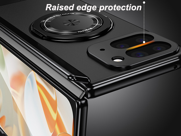 Magnetic Ring / Stand Case for Google Pixel 10 Pro Fold - Black