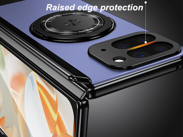 Magnetic Ring / Stand Case for Google Pixel 10 Pro Fold - Blue