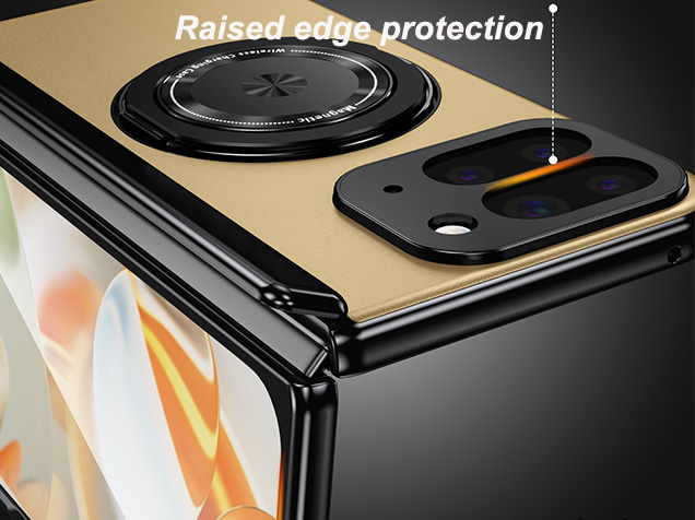 Magnetic Ring / Stand Case for Google Pixel 10 Pro Fold - Gold