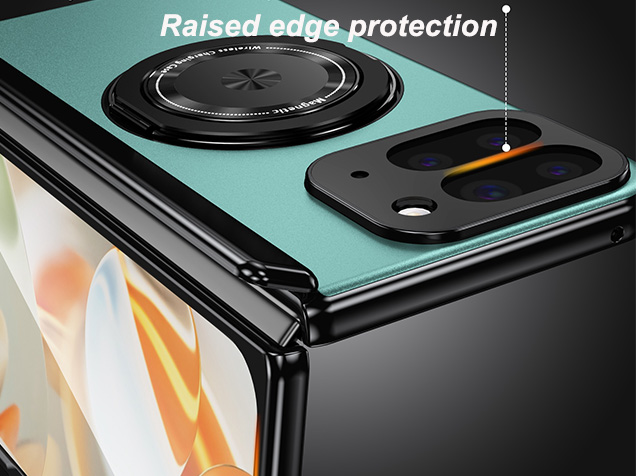 Magnetic Ring / Stand Case for Google Pixel 10 Pro Fold - Green