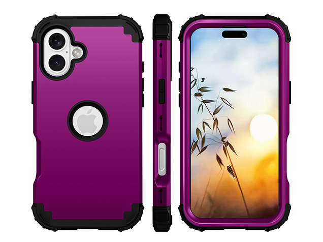 Defender Case for iPhone 17 - Plum