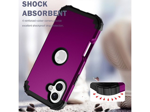 Defender Case for iPhone 17 - Plum