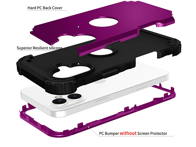 Defender Case for iPhone 17 - Plum