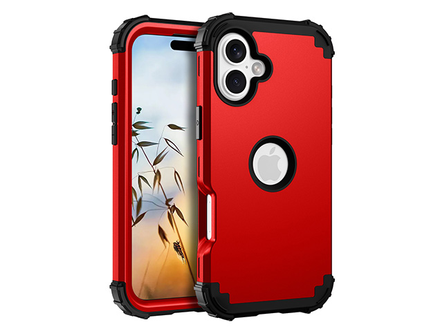 Defender Case for iPhone 17 - Red Impact Case