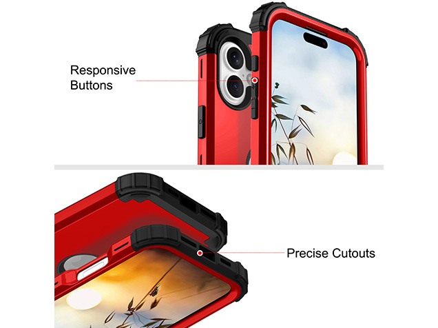Defender Case for iPhone 17 - Red