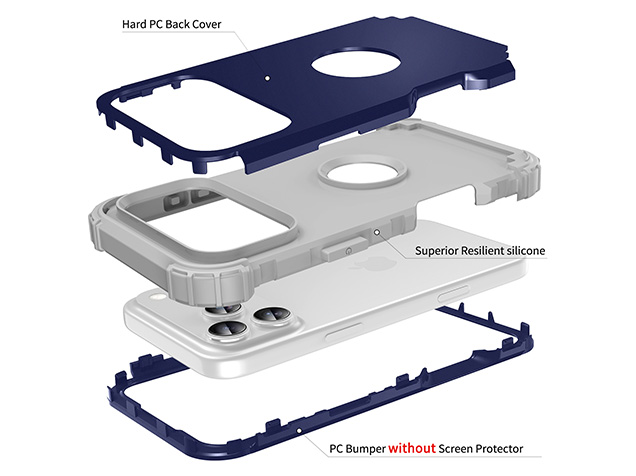 Defender Case for iPhone 17 Pro - Navy