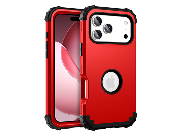 Defender Case for iPhone 17 Pro - Red Impact Case