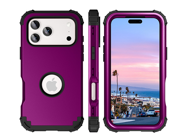 Defender Case for iPhone 17 Pro Max - Plum