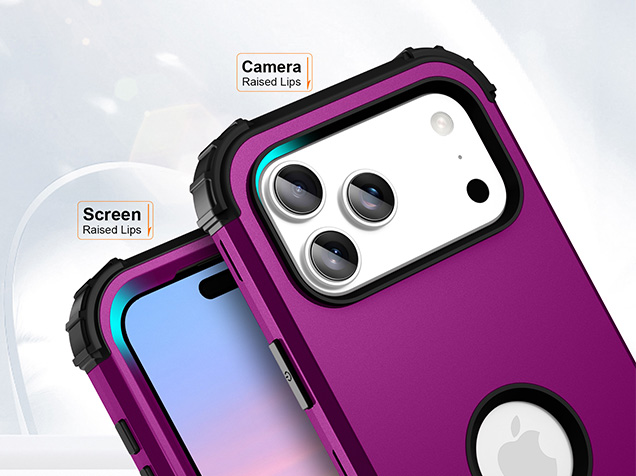 Defender Case for iPhone 17 Pro Max - Plum