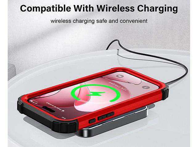 Defender Case for iPhone 17 Pro Max - Red