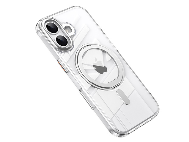 Magnetic Ring Stand Case for iPhone 17 - Silver