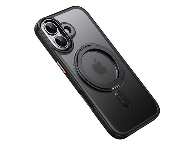 Magnetic Ring Stand Case for iPhone 17 - Black