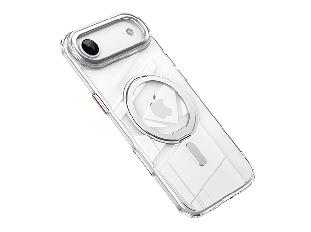 Magnetic Ring Stand Case for iPhone Air - Silver