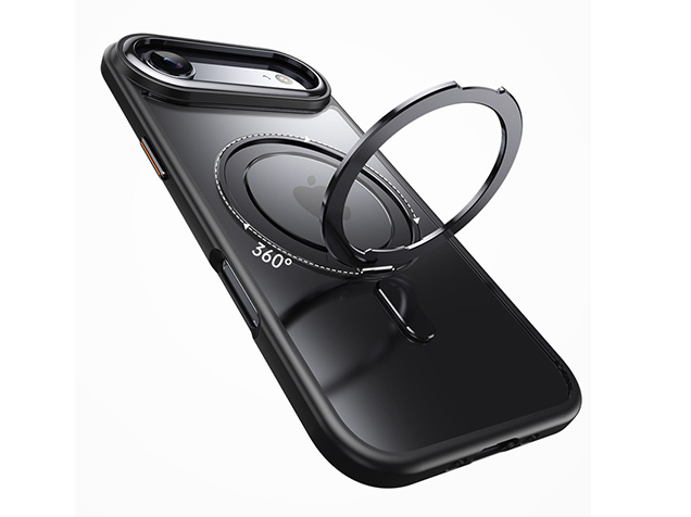 Magnetic Ring Stand Case for iPhone Air - Black