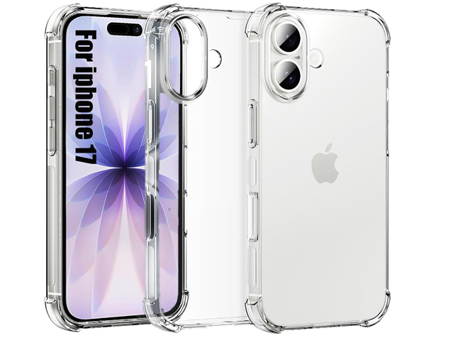 Gel Case with Bumper Edges for iPhone 17 - Clear Soft Cover