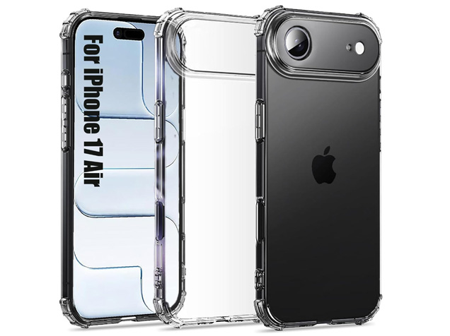 Gel Case with Bumper Edges for iPhone Air - Clear Soft Cover