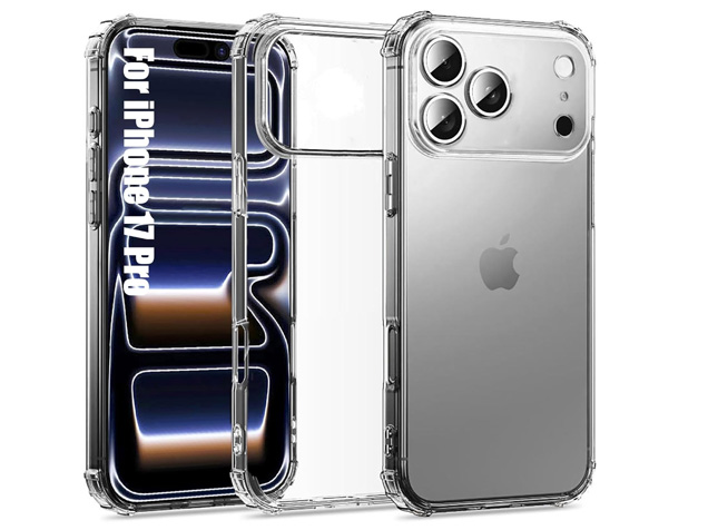 Gel Case with Bumper Edges for iPhone 17 Pro - Clear Soft Cover