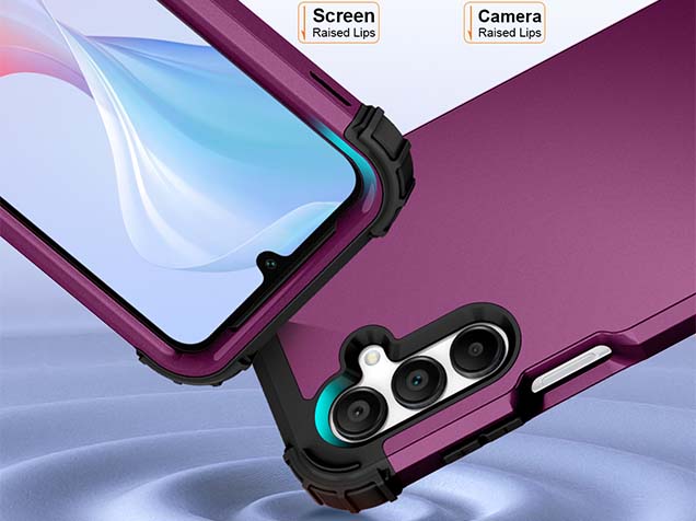 Defender Case for the Samsung Galaxy A17 - Plum