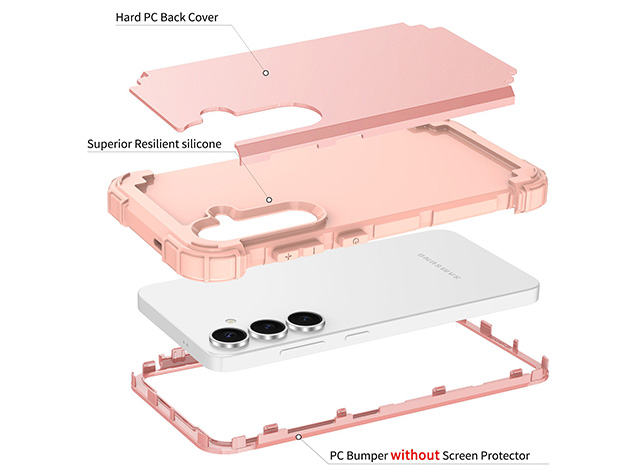 Defender Case for the Samsung Galaxy S25 FE - Pink