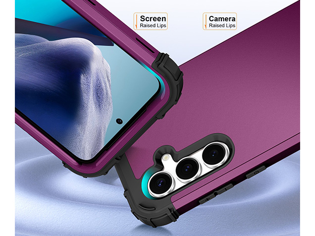 Defender Case for the Samsung Galaxy S25 FE - Plum