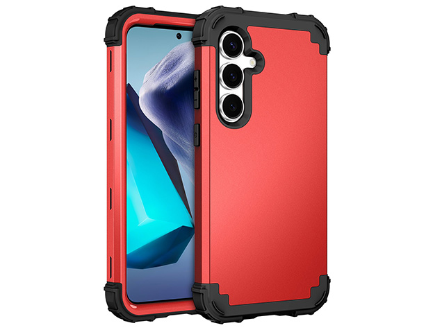 Defender Case for the Samsung Galaxy S25 FE - Red Impact Case