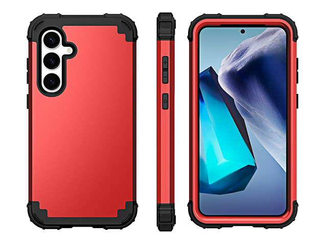 Defender Case for the Samsung Galaxy S25 FE - Red