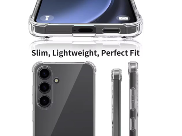 Gel Case with Bumper Edges for Samsung Galaxy S25 FE - Clear