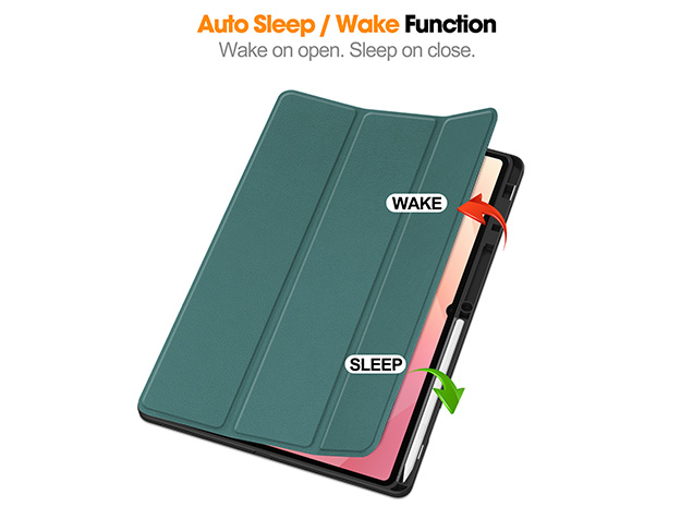 Slim Synthetic Leather Flip Case with Stand for Samsung Galaxy Tab S11 Ultra - Teal