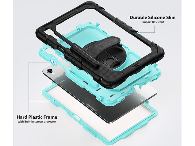 Rugged Impact Case for Samsung Galaxy Tab S11 - Turquoise