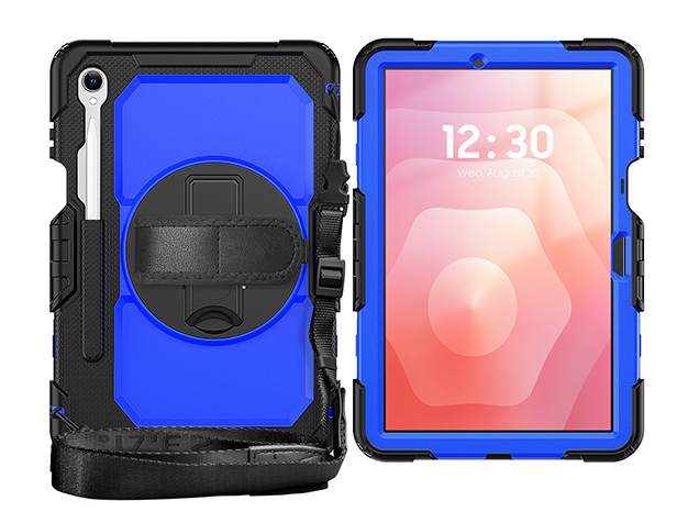 Rugged Impact Case with Strap for Samsung Galaxy Tab S11 - Blue Impact Case